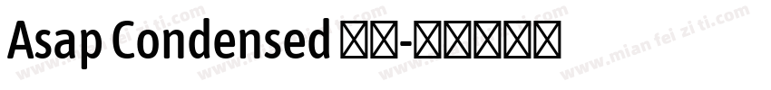 Asap Condensed 粗体字体转换